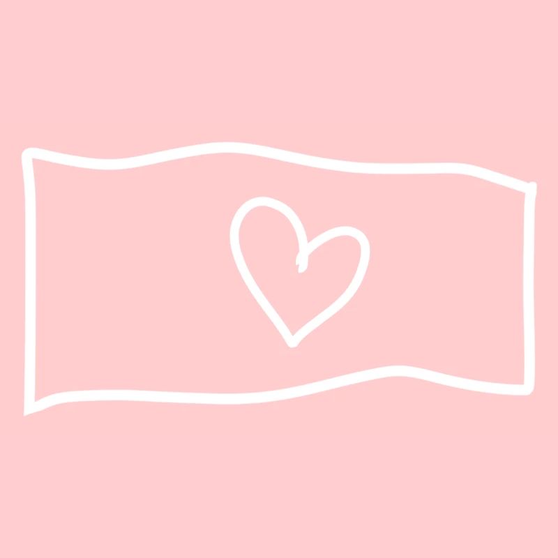 herz flagge symbol form liebe