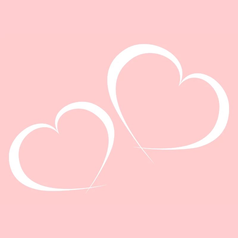 Coeurs balancés blanc