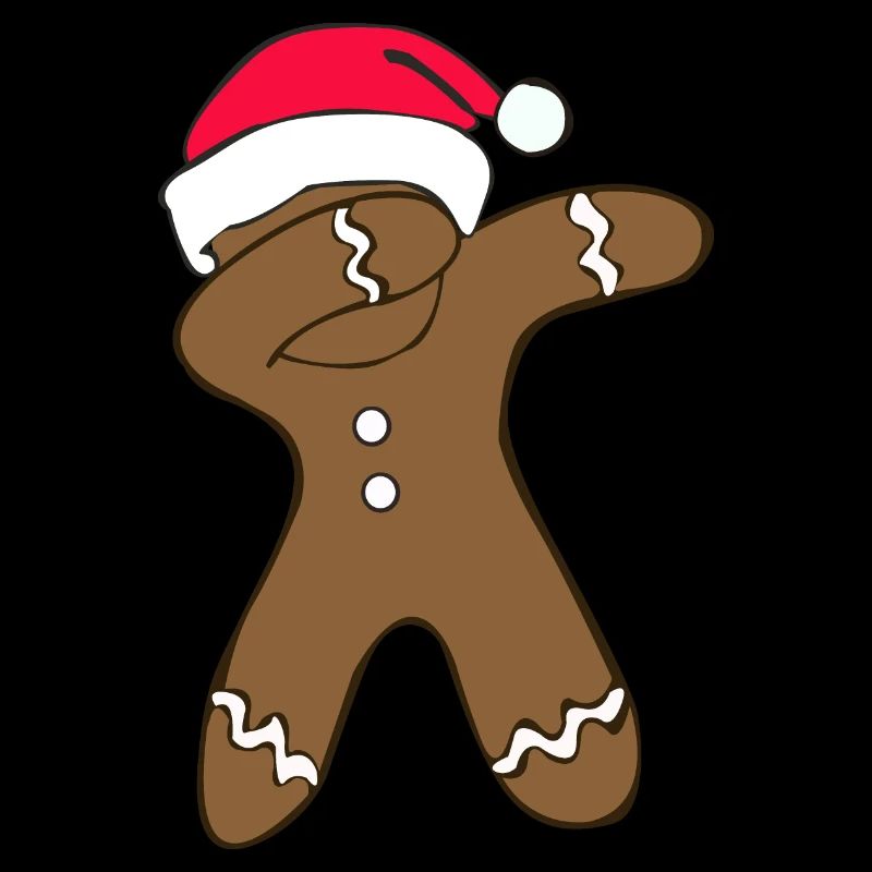 dabbing Lebkuchenmann zu Weihnachten als Geschenk