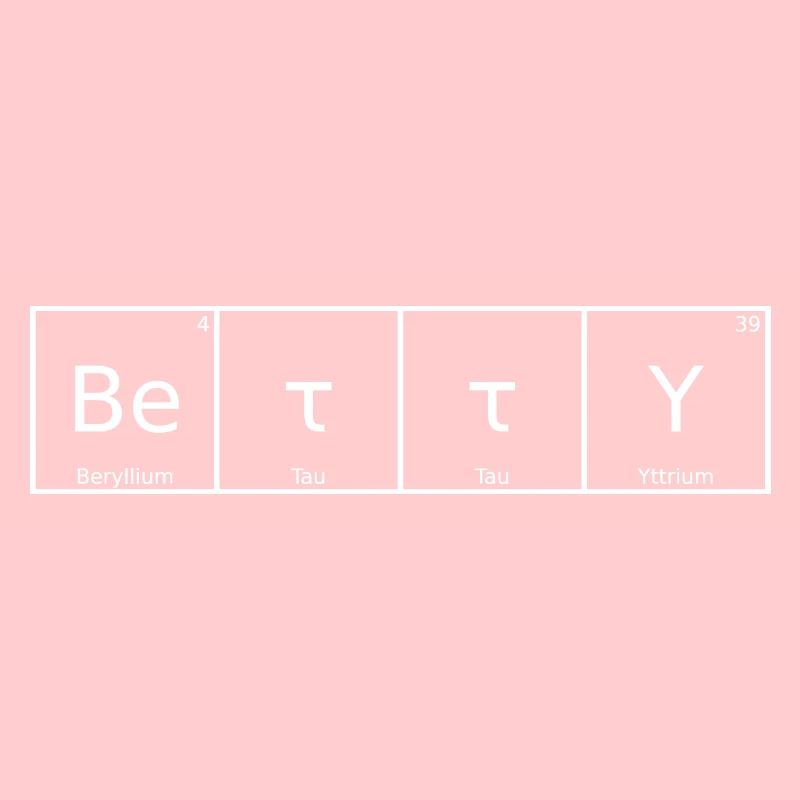 Betty Name First Name Chemistry Periodic Table Elements