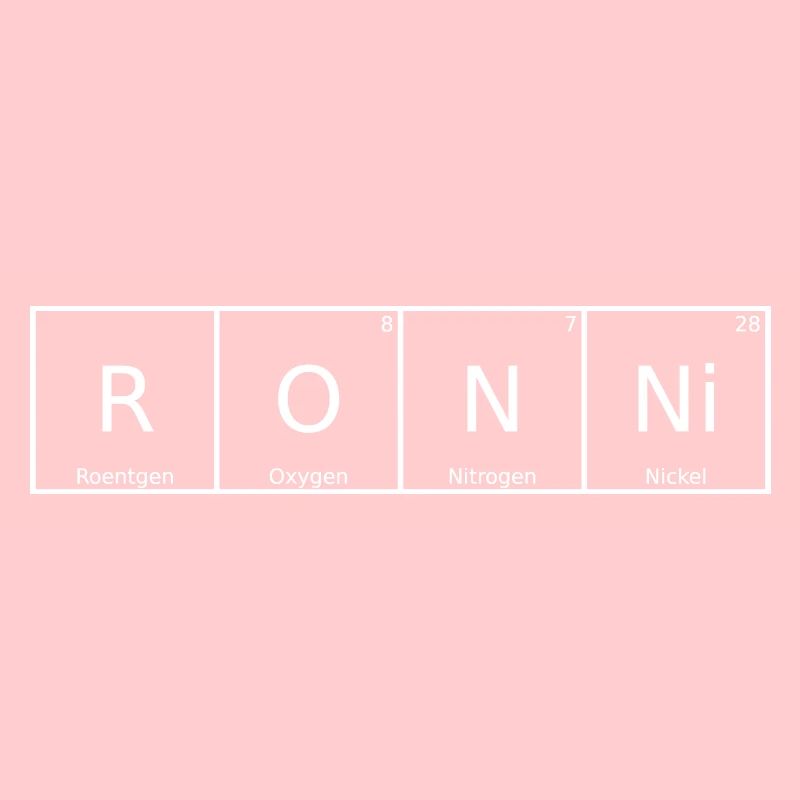 Ronni Name First Name Chemistry Periodic Table Elements