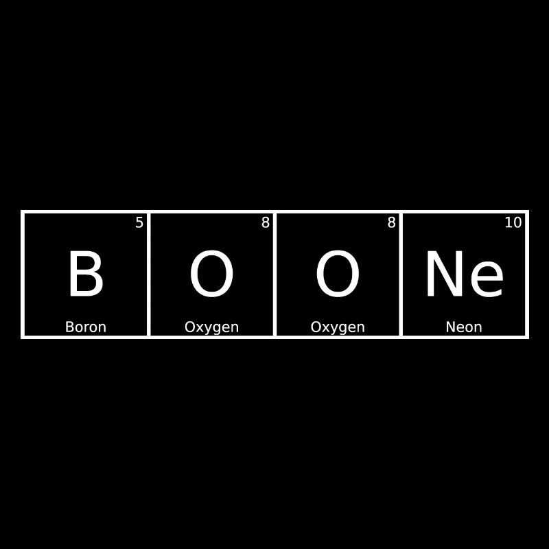 Boone Name Vorname Chemie Periodensystem Elemente