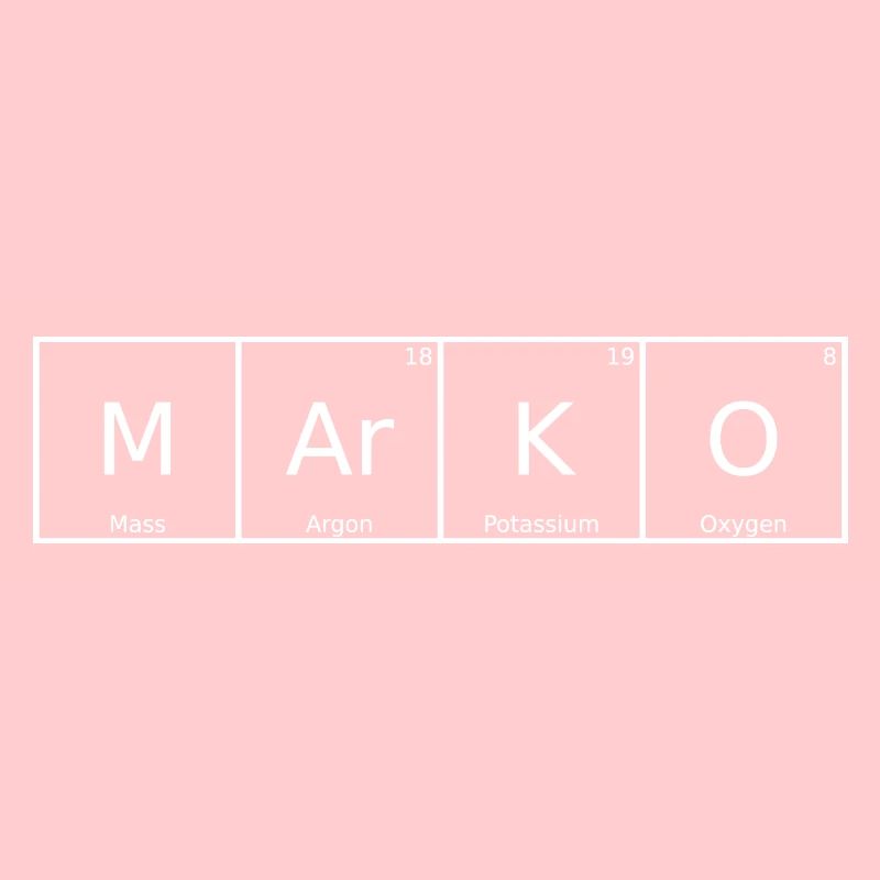 Marko Nom Prénom Chimie Tableau périodique Éléments