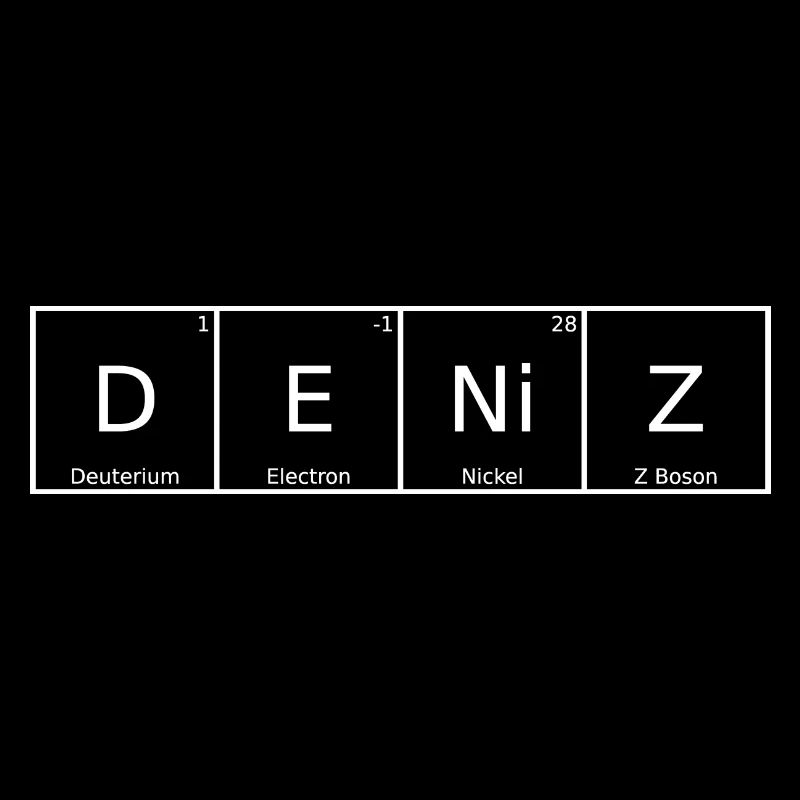 Deniz Nom Prénom Chimie Tableau périodique Éléments