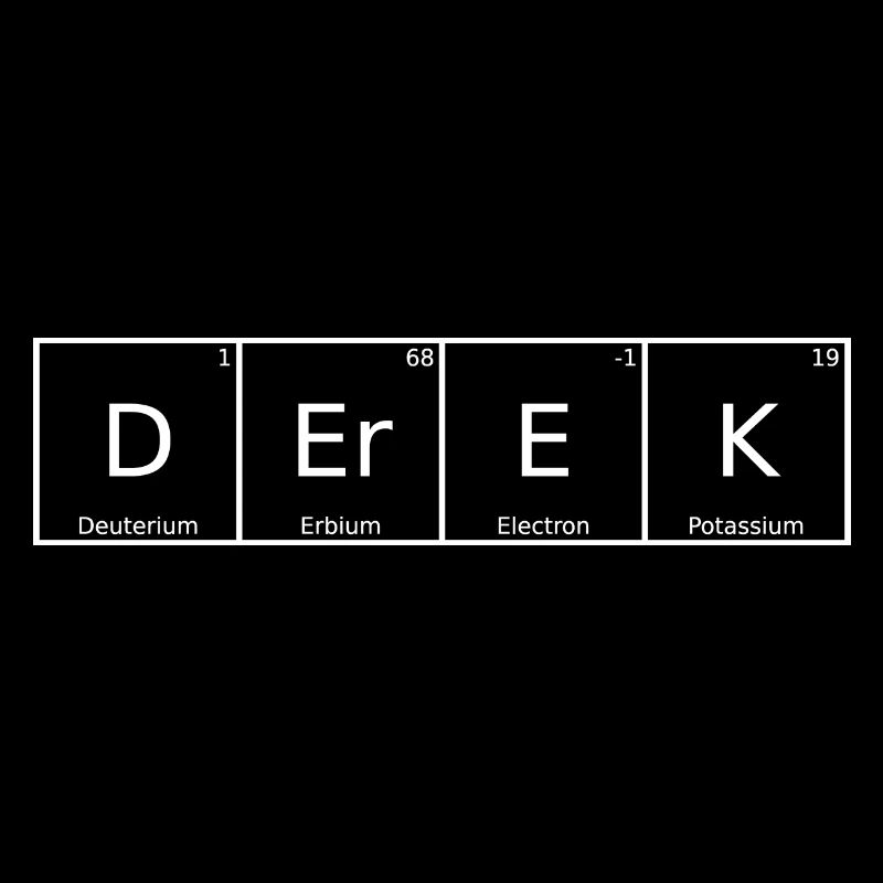 Derek Name Vorname Chemie Periodensystem Elemente