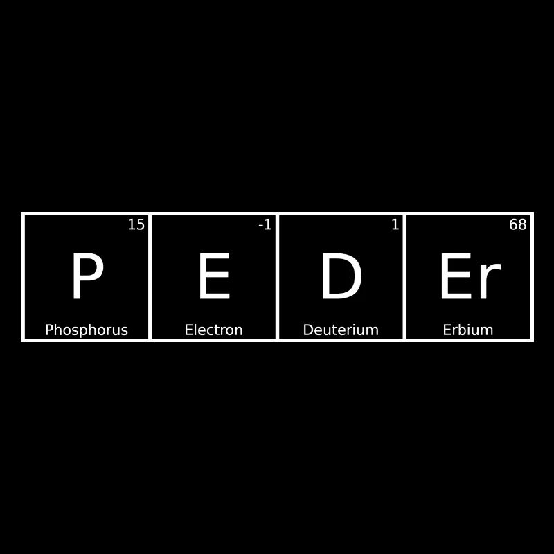 Peder Name Vorname Chemie Periodensystem Elemente