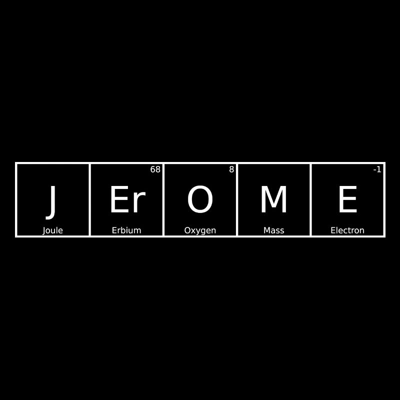 Jérôme Prénom Chimie Éléments du tableau périodique