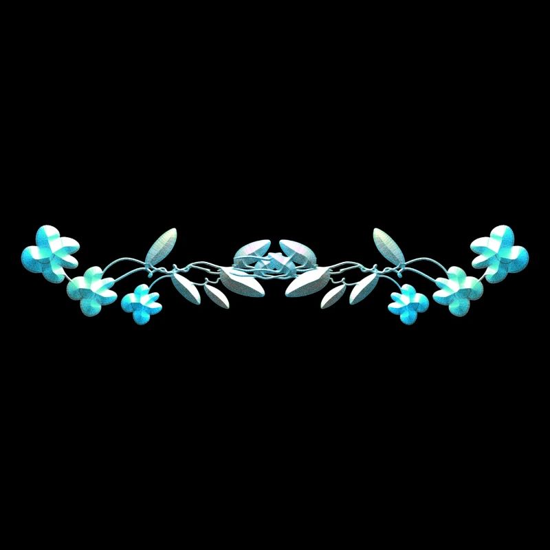 ligne fleurs bleues