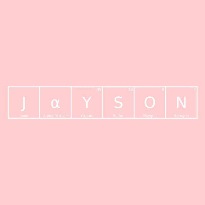 Jayson Nom Prénom Chimie Tableau périodique Éléments