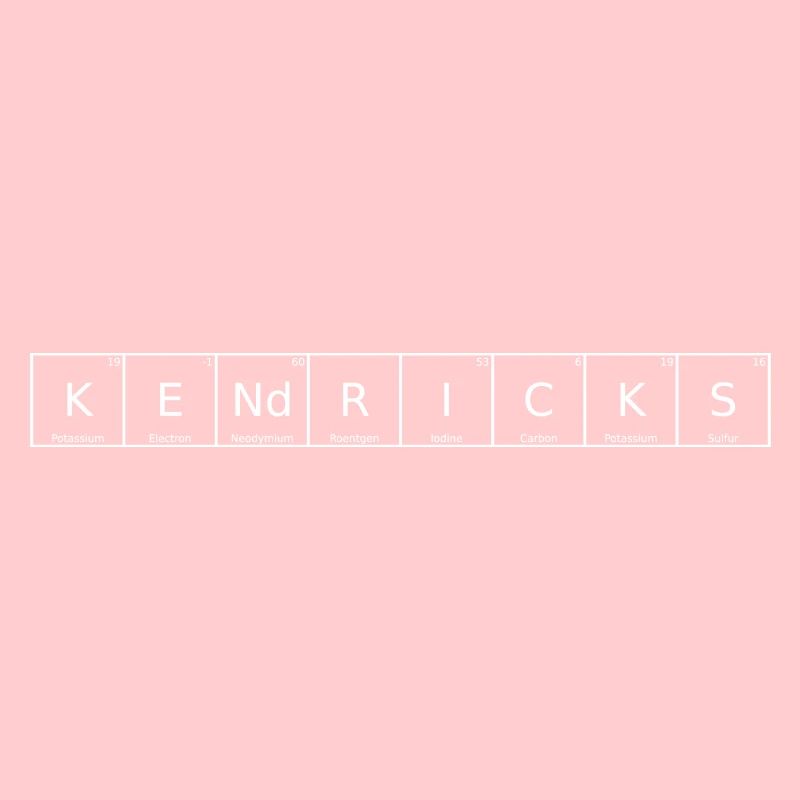 Kendricks Surname First Name Chemistry Periodic Table