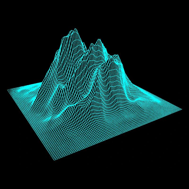 3D-Bergberg-Grafik