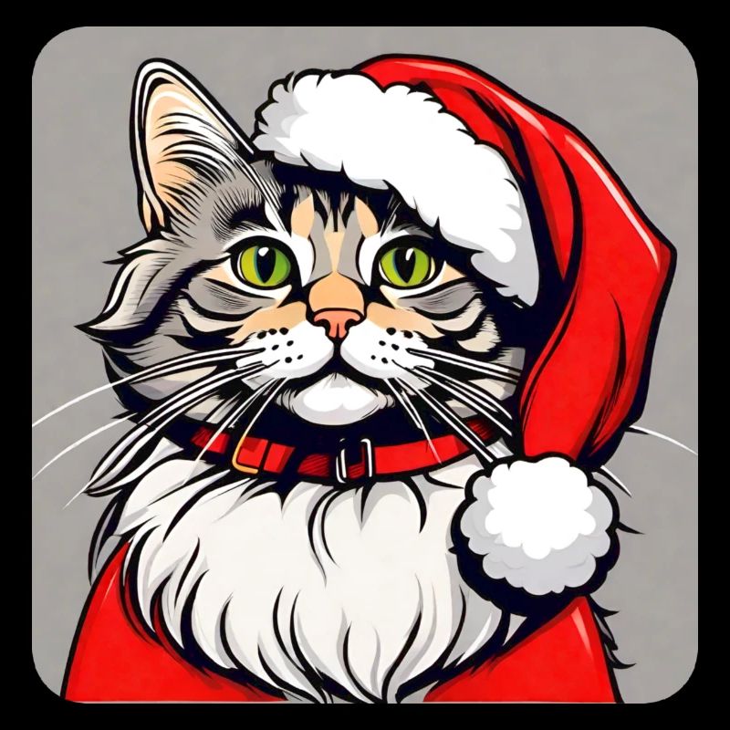 Niedliche Weihnachtskatze