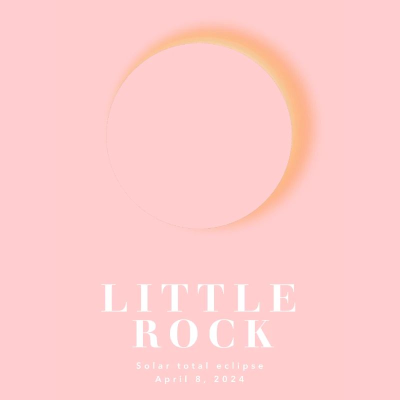 LITTLE ROCK TOTAL SOLAR ECLIPSE 2024