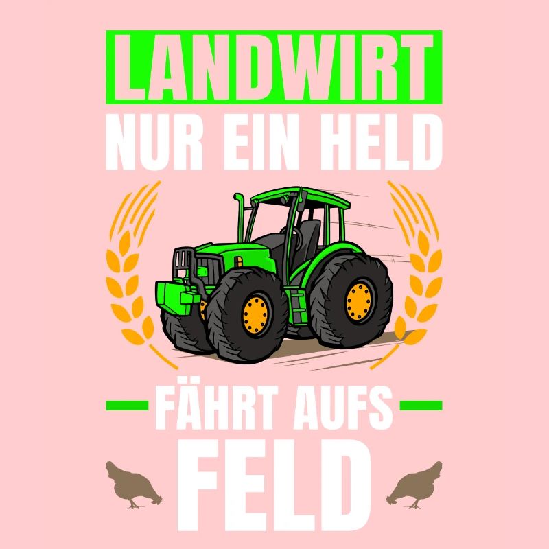 Landwirt Nur Ein Held Fährt Aufs Feld Traktor