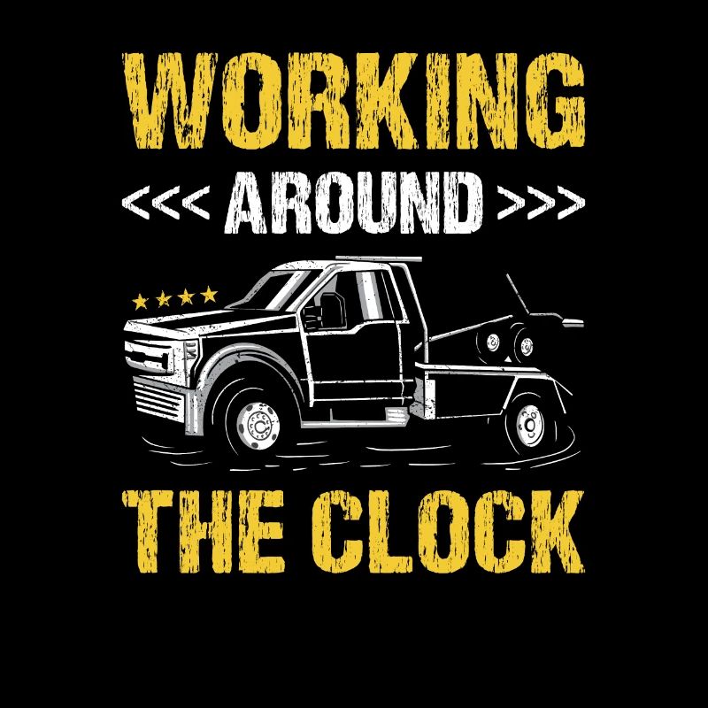 Working Around The Clock Tow Truck Operator