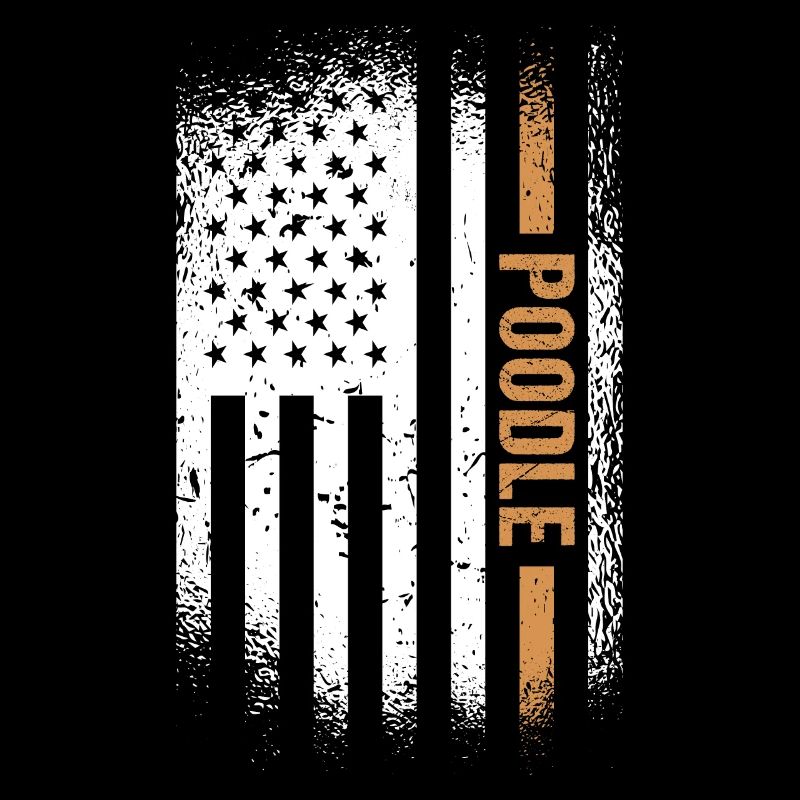Poodle Us Flag