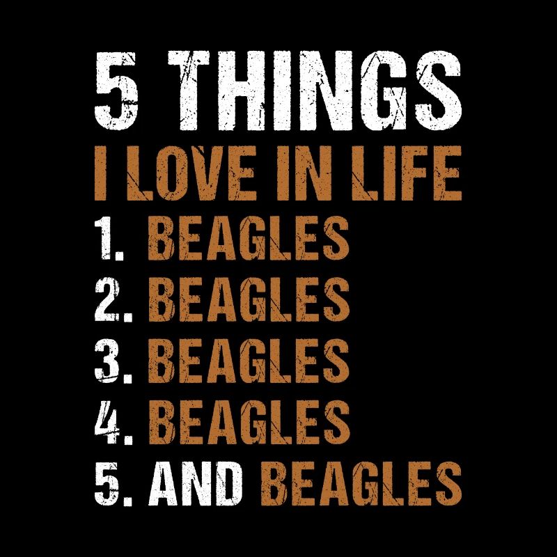 5 choses que j’aime dans la vie Beagle
