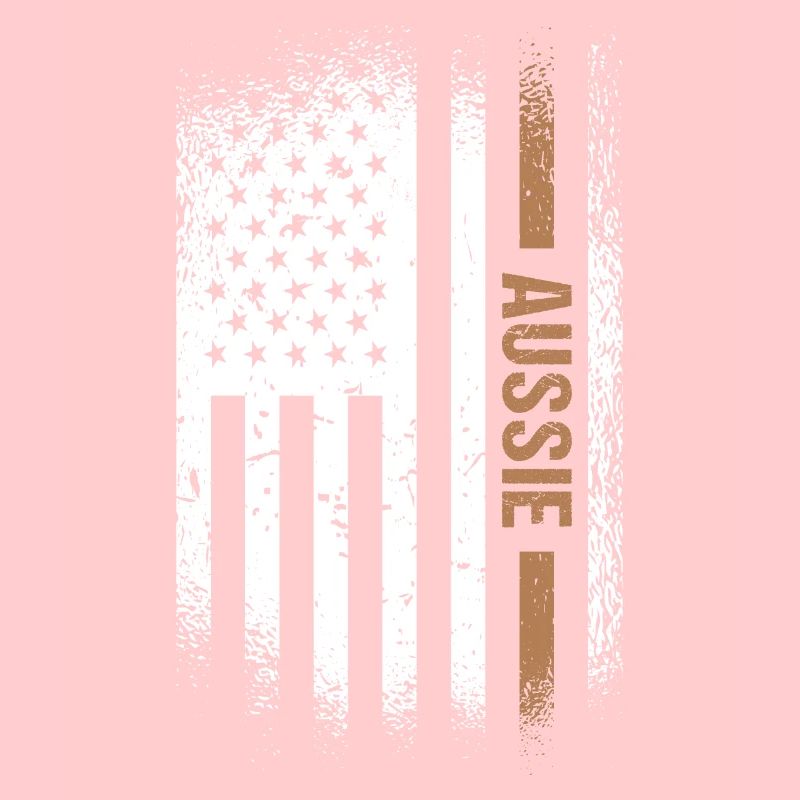 Chien Aussie Us Drapeau