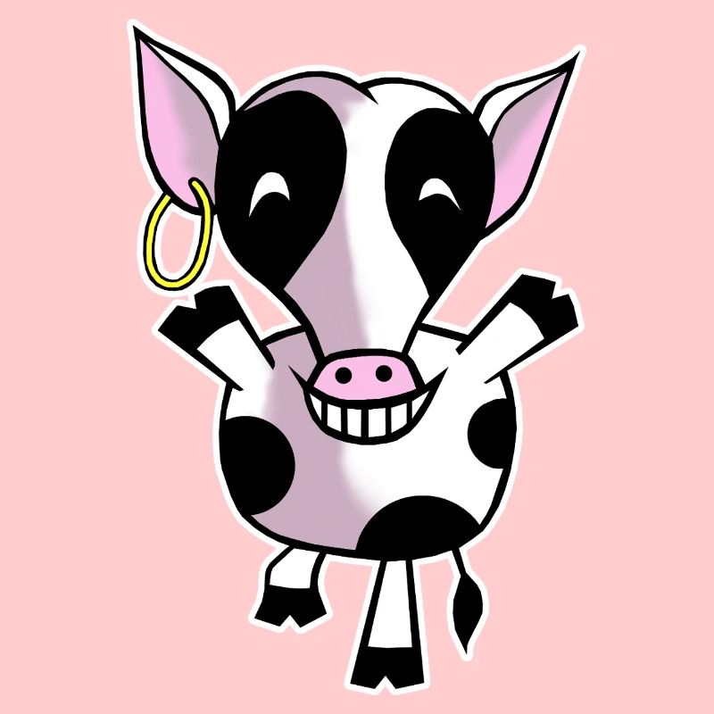Vache heureuse
