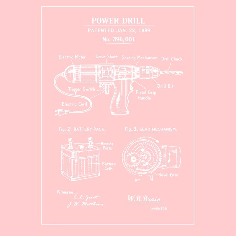 Esquisse du plan de la perceuse mécanique