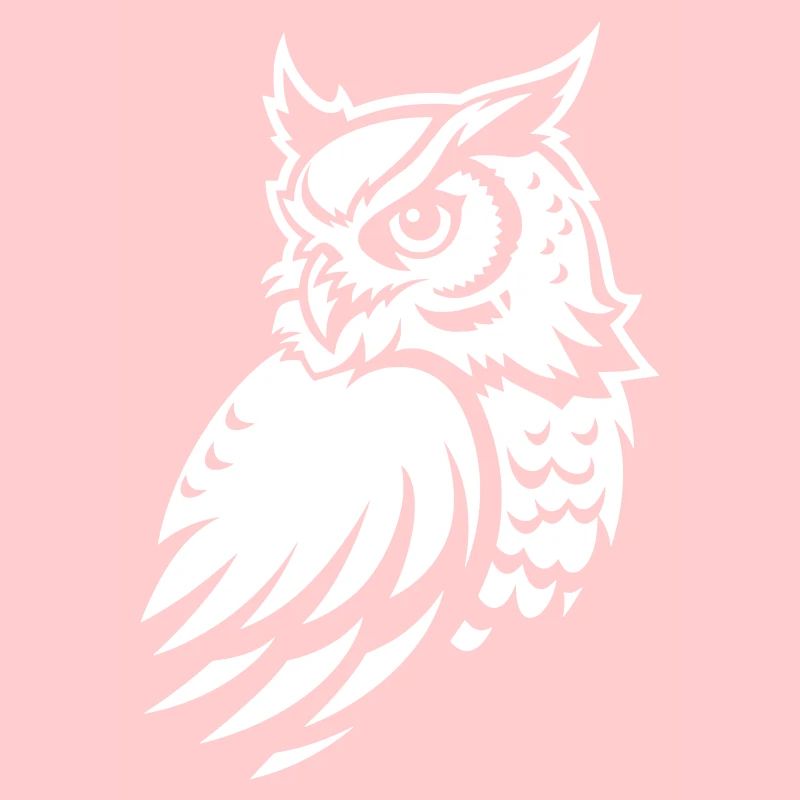 Wachsame Eule – Tattoo Silhouette