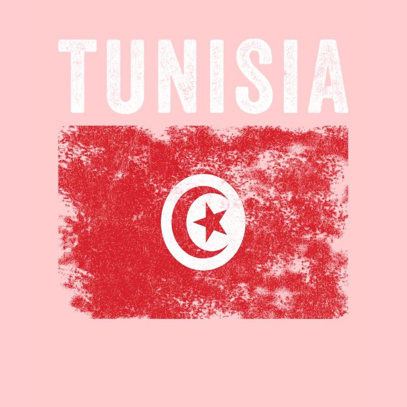 Tunisia Flag Distressed - Tunisian Flag