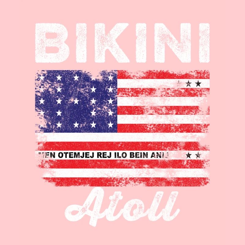 Drapeau de l’atoll de Bikini en détresse Drapeau de Bikini