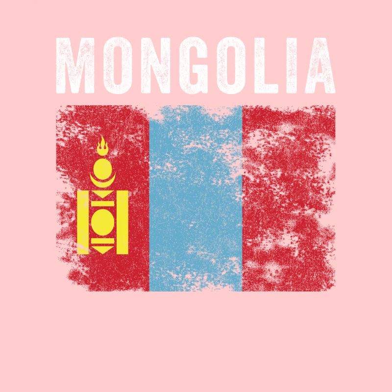 Mongolia Flag Distressed Mongolian Flag