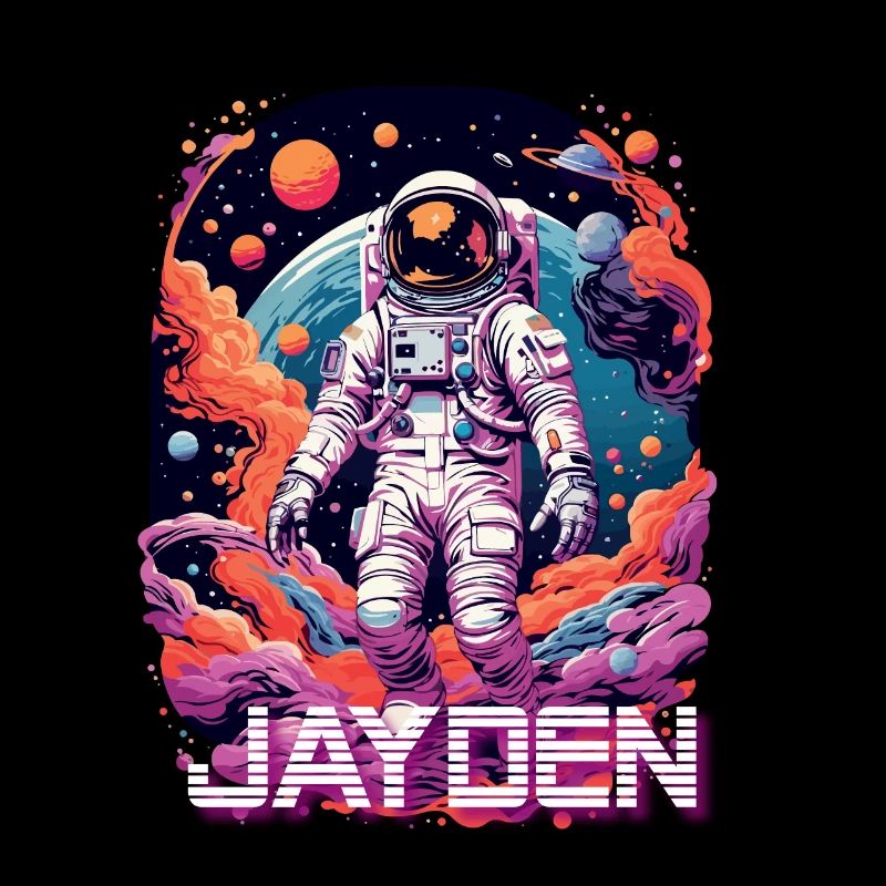 JAYDEN - Beau prénom de garçon avec astronaute cool