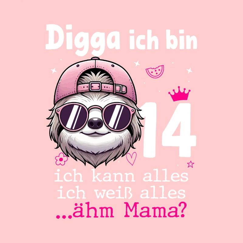 Digga Ich Bin 14 Kindergeburtstag Mädchen