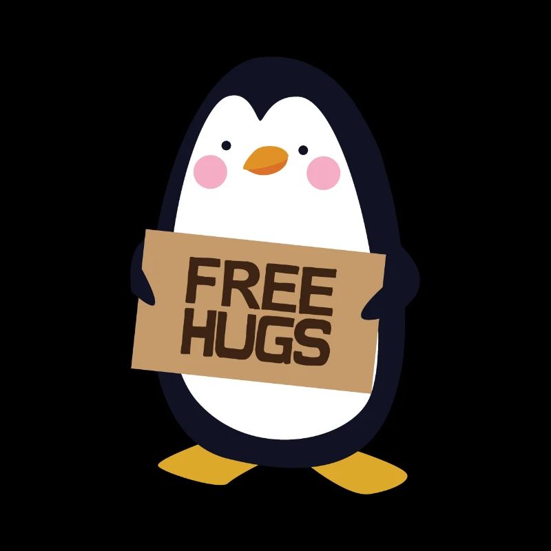 Free Hugs Pinguin