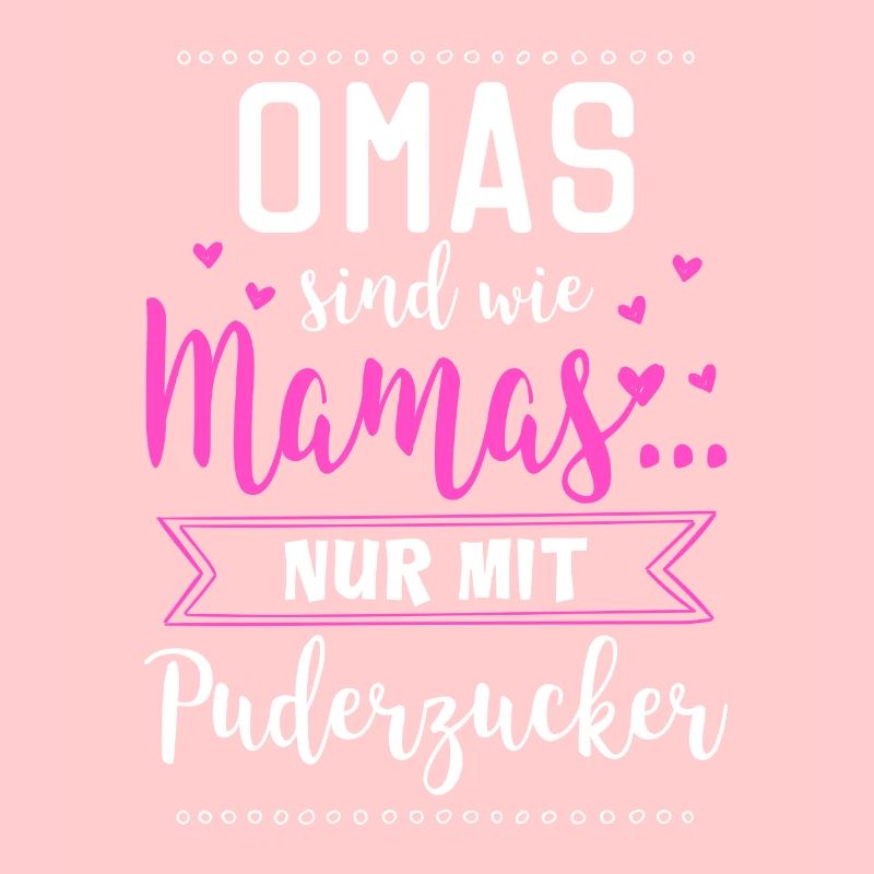 Oma Großmutter Enkel Geschenk · Puderzucker