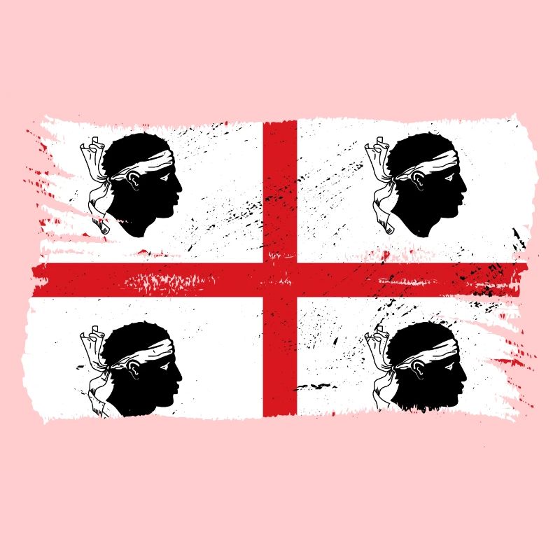 Drapeau de la Sardaigne Drapeau sarde Drapeau de la Sardaigne