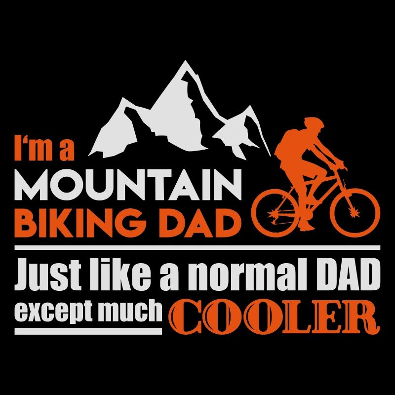 Mountain biking dad