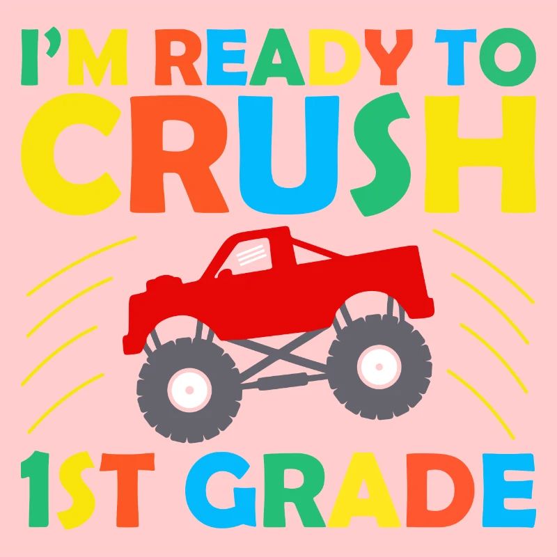 Ich bin bereit, Regenbogenmädchen Jungen der 1. Klasse zu zerquetschen