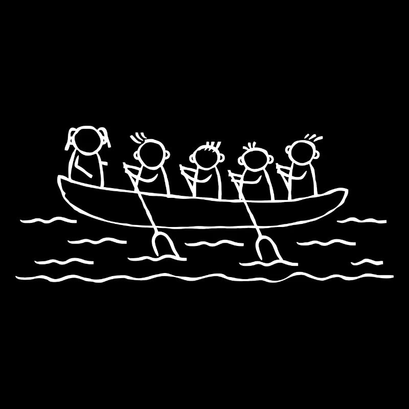 Rowing 4s 4s 4+ belt boat with helmsman