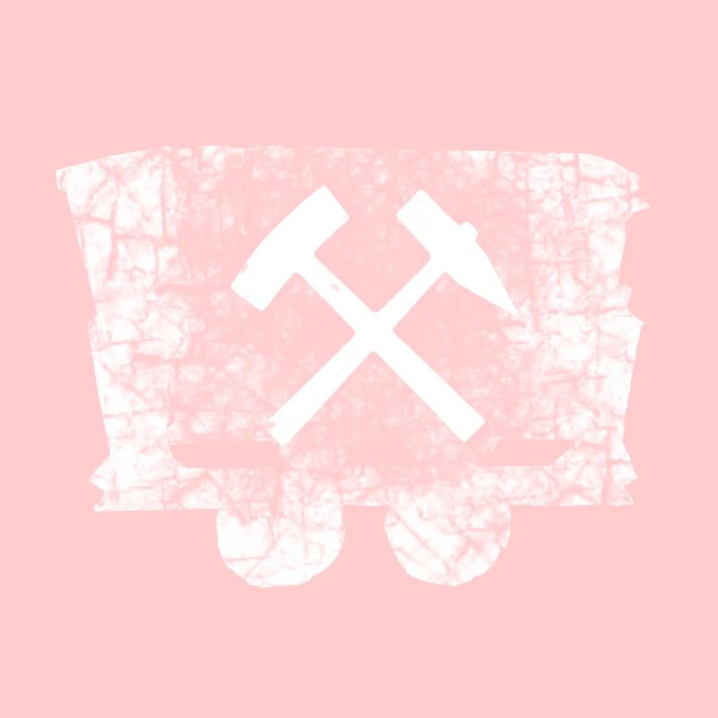 Lore HAMMER SIGN MINING SYMBOL rusty black