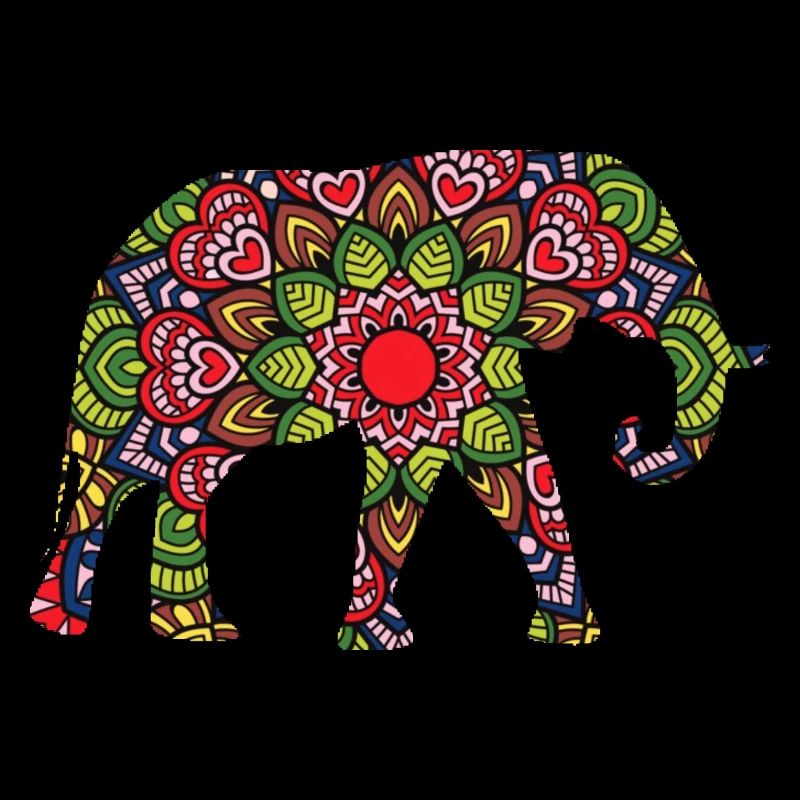 Thailand Elefanten Tier Geschenk Mandala Elefant