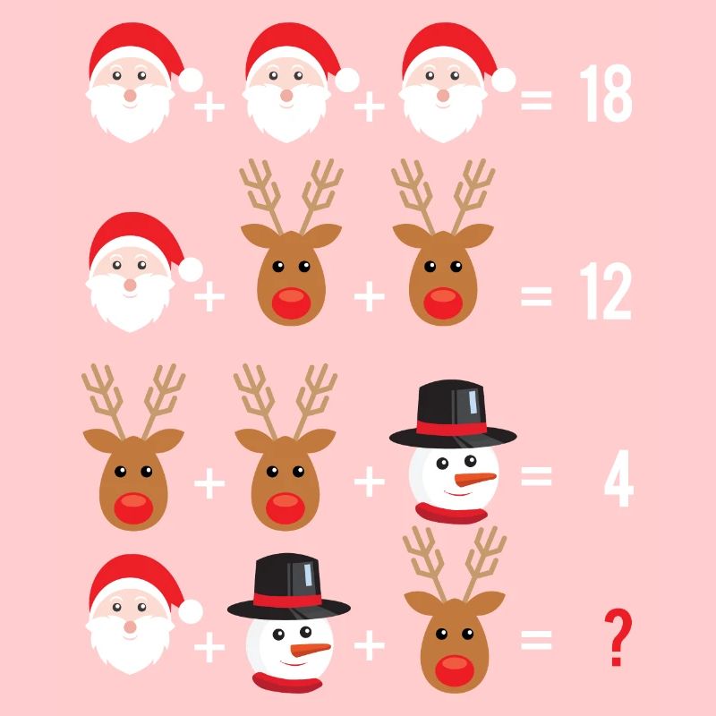 Ordre des opérations Quiz Math Teacher Xmas Gift