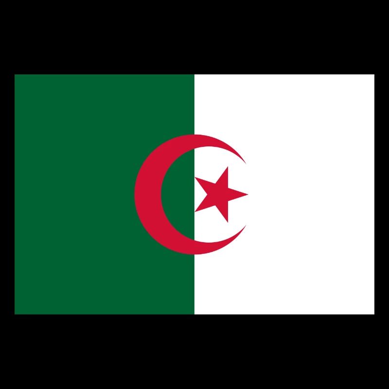 Algérie drapeau algérien drapeau