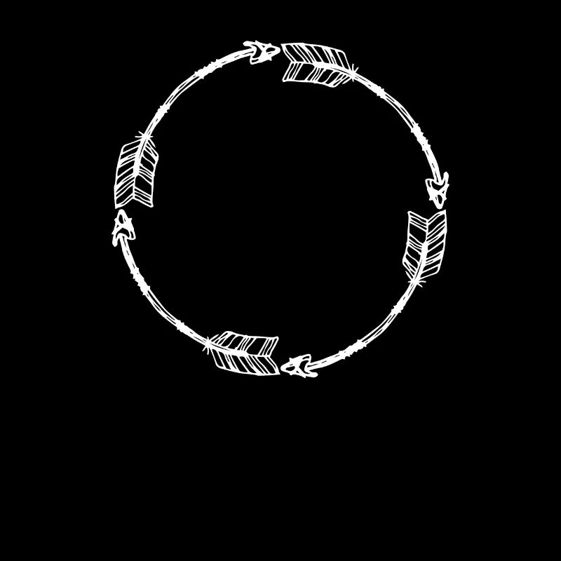 Outline Circle Frame Arrow Arrows Design