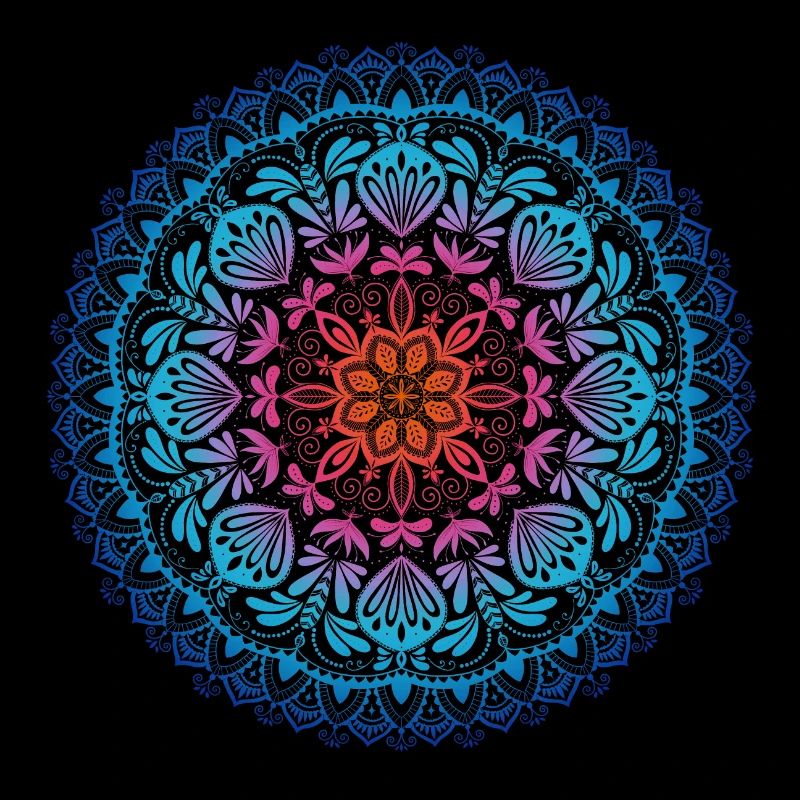 Regenbogen Mandala