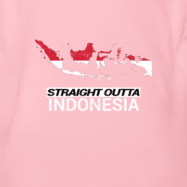 Straight Outta Indonesia country map & flag