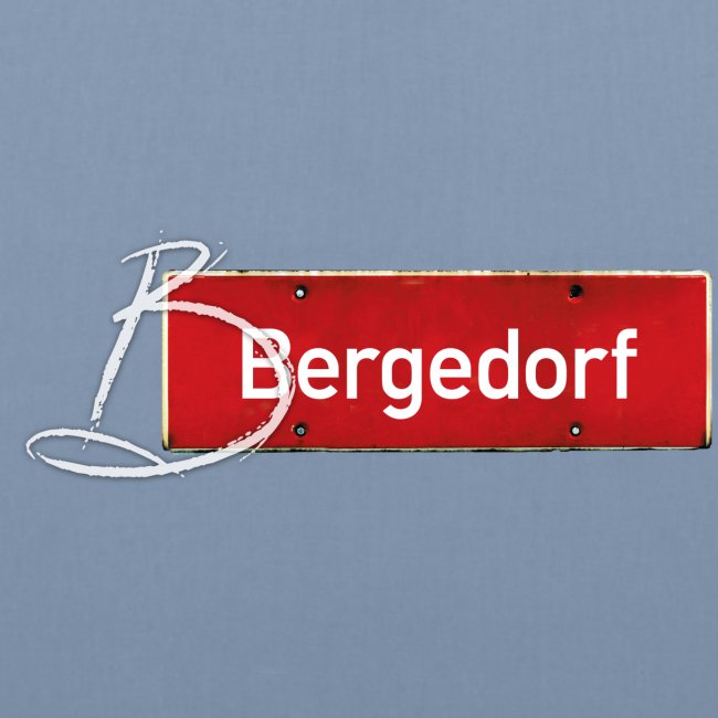 HAMBURG Bergedorf Ortsschild mit Initial