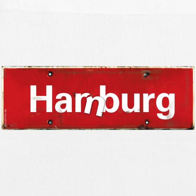 HAMBURG Harburg: Ortsschild