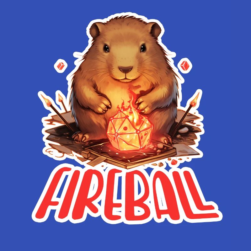 Capybara Mage – Conception de RPG boule de feu