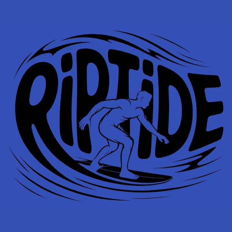 Riptide - Logo de surfeur cool