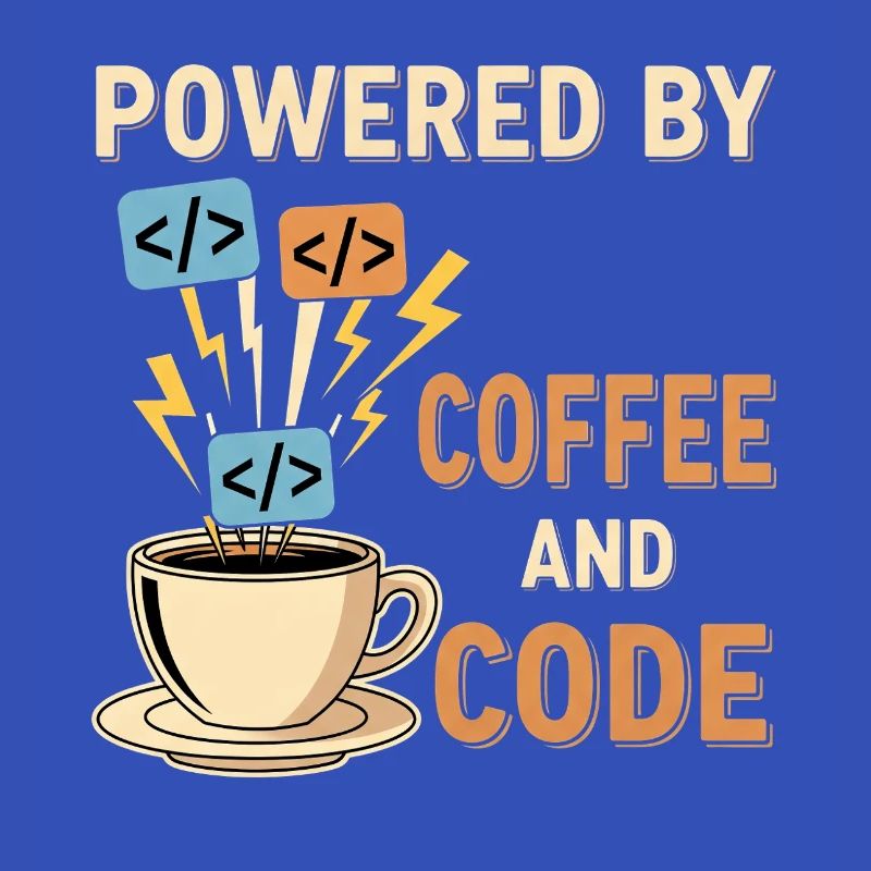 Programmierer Kaffee Motiv Design