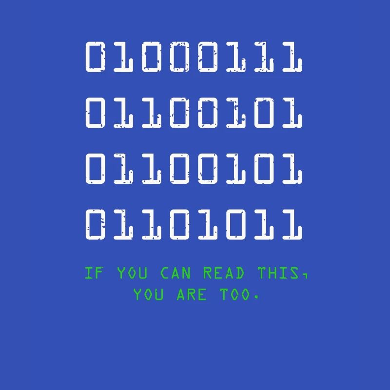 Geek Computer Nerd Binary Code IT Funny Programmer