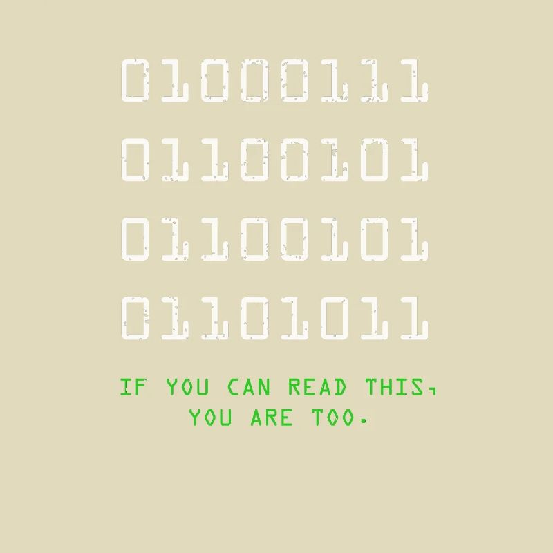 Geek Computer Nerd Binary Code IT Funny Programmer